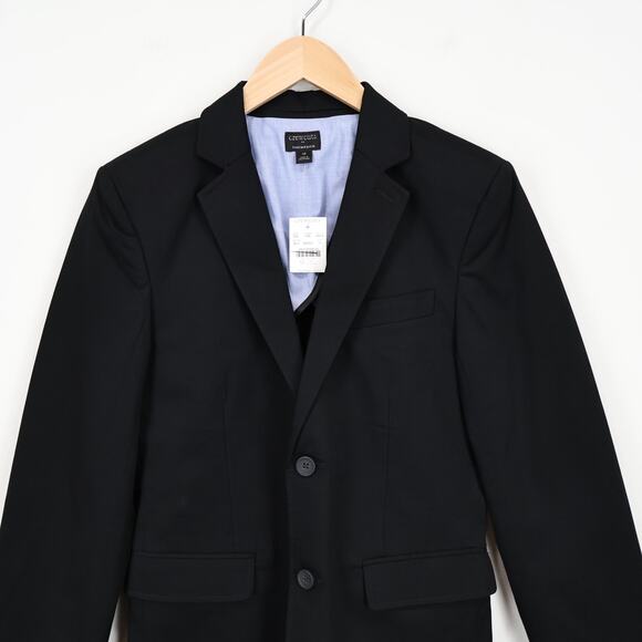 NWT J.Crew Crewcuts Boy's Thompson Suit Jacket Flex Chino Black Size 16 - Picture 4 of 9